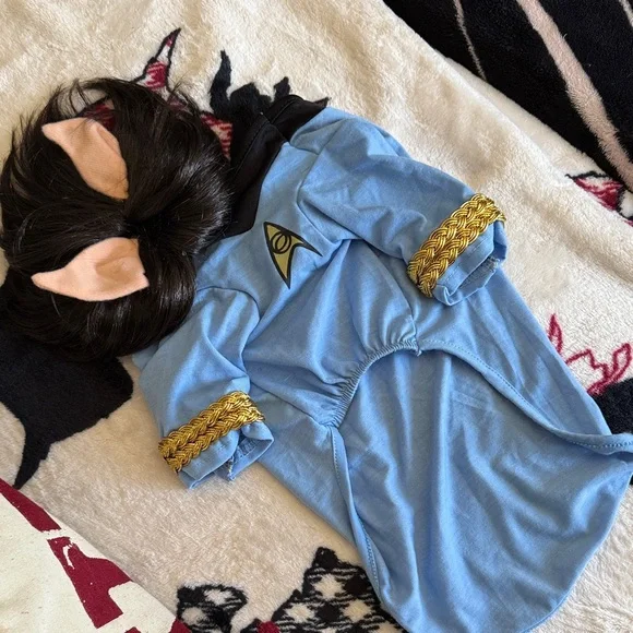 Rubie's Star Trek Dog Costume in Blue and Gold - Picture 2 of 3